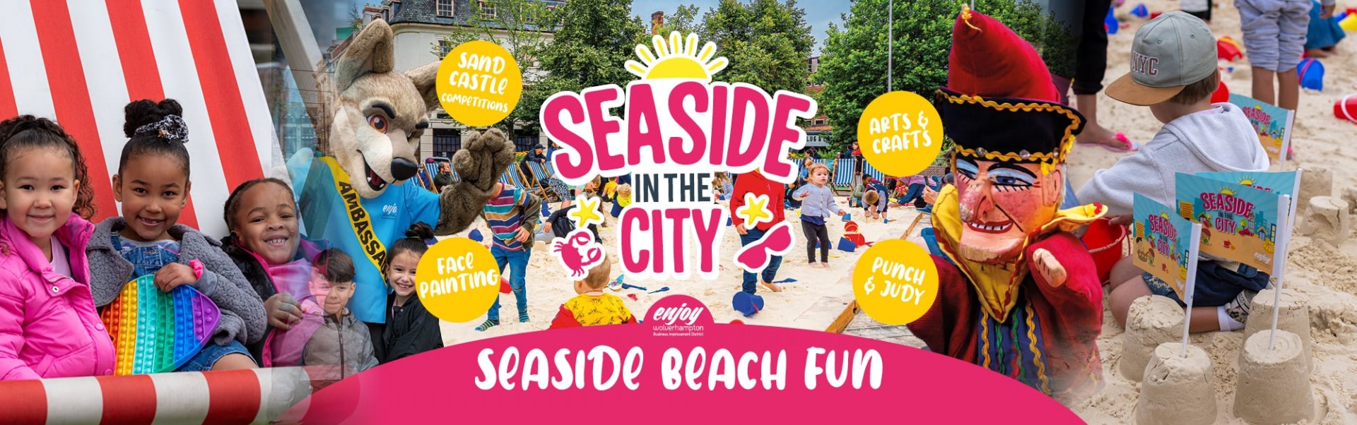 Seaside in the city banner