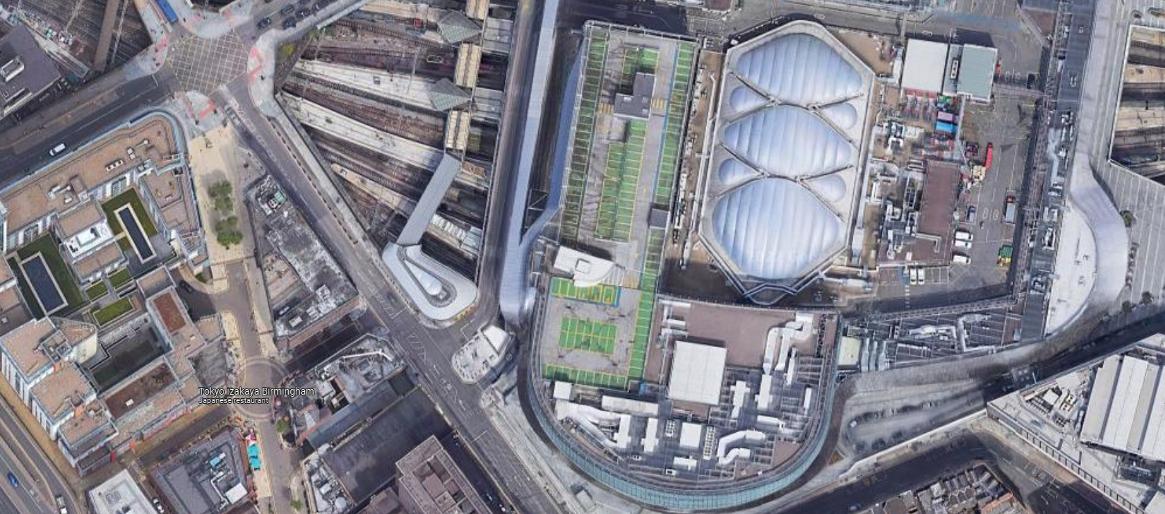 Satellite Image of Grand Central Car Park