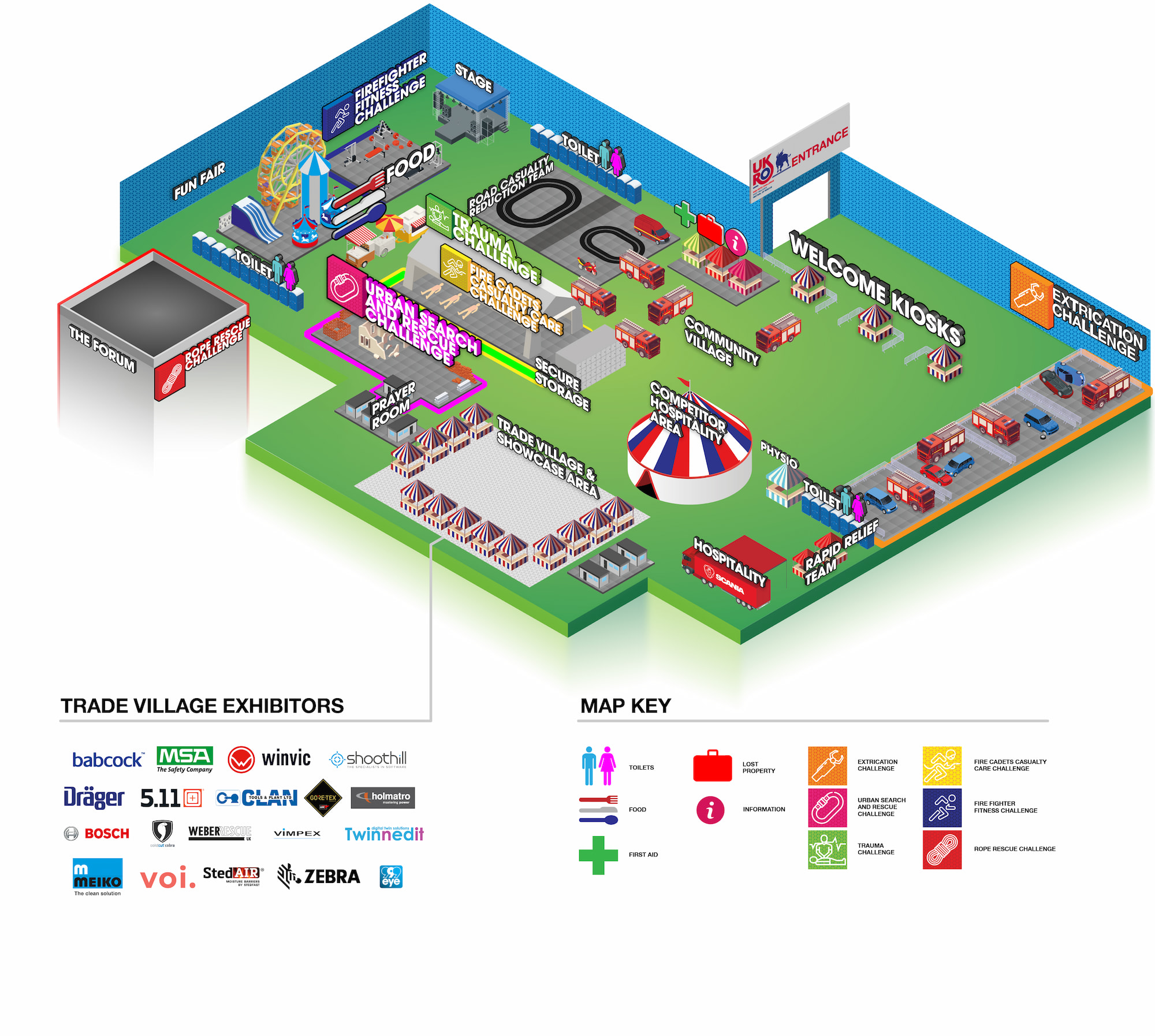 UKRO 2022 Smithfield Festival of Rescue Map